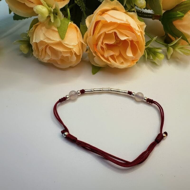 Sterling Silver Bamboo Red String Zodiac Year - GalaxGrace Bestgift