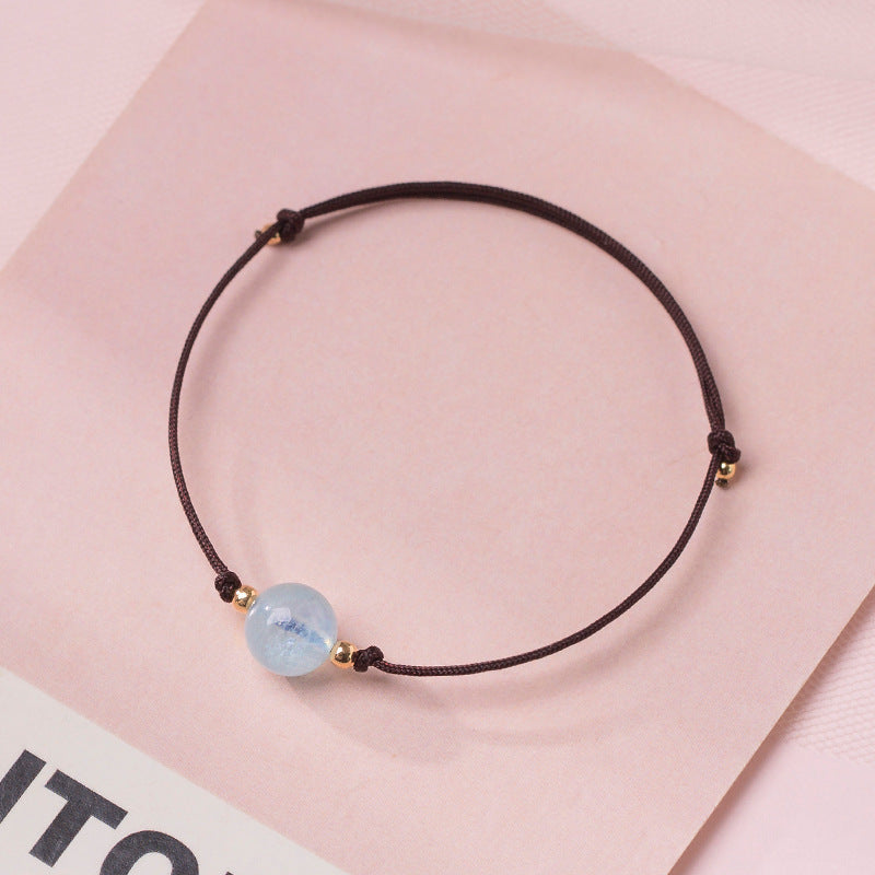 Crystal Bead Simple Lucky Bracelet - GalaxGrace Bestgift
