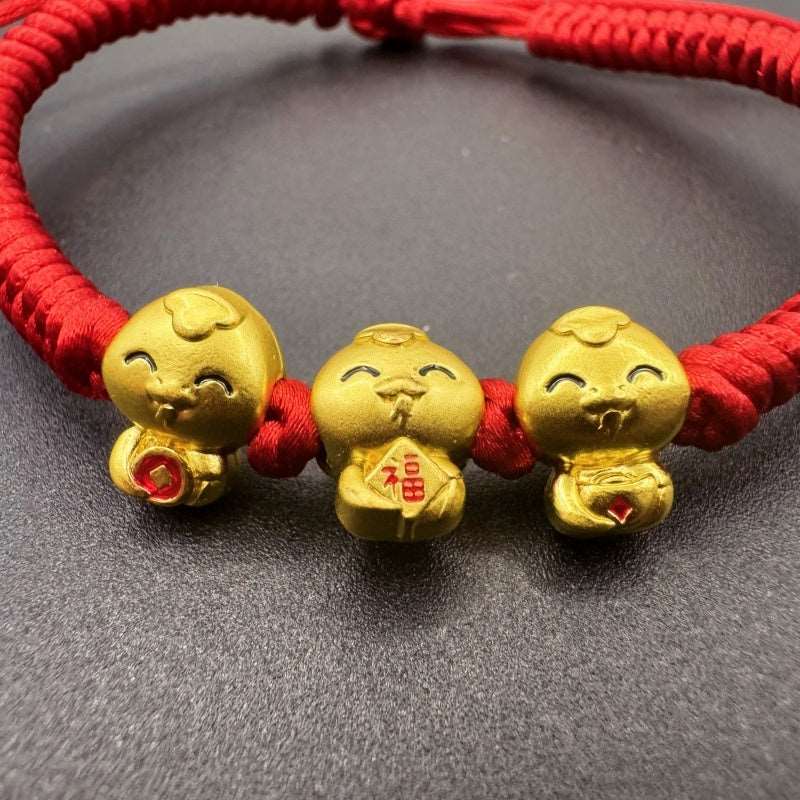 Copper Coin Bless Three Lucky Snake Zodiac Year - GalaxGrace