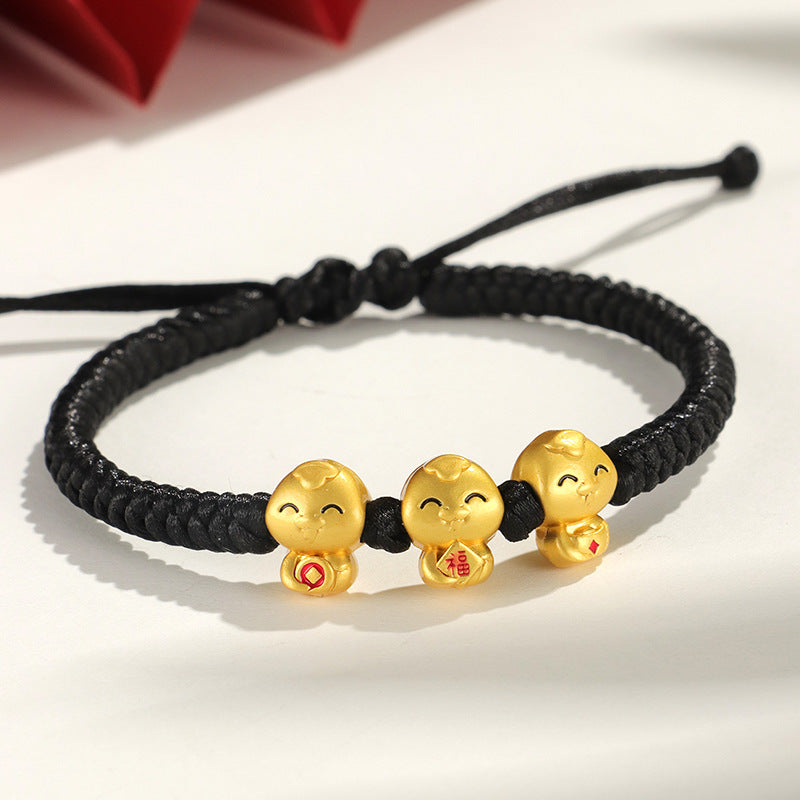 Copper Coin Bless Three Lucky Snake Zodiac Year - GalaxGrace Bestgift