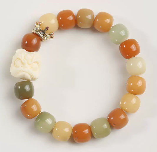 Dancing Lion Gradient Color Bodhi Bracelet - GalaxGrace Bestgift