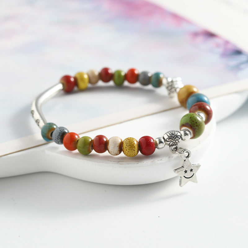 Ethnic Style Colorful Porcelain Bracelet - GalaxGrace Bestgift