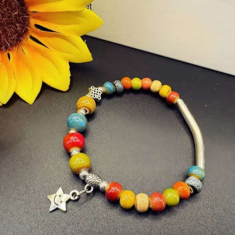 Ethnic Style Colorful Porcelain Bracelet - GalaxGrace Bestgift