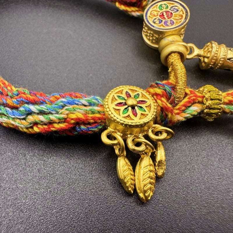 Ethnic Style Six-Character Mantra Zodiac Buddha Bracelet - GalaxGrace Bestgift