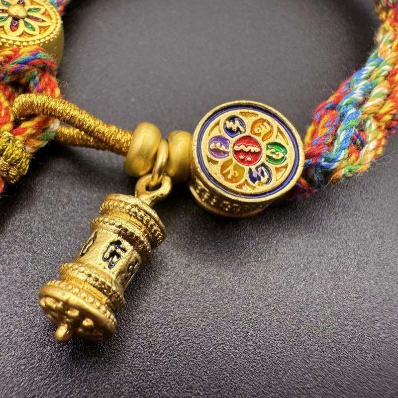 Ethnic Style Six-Character Mantra Zodiac Buddha Bracelet - GalaxGrace Bestgift