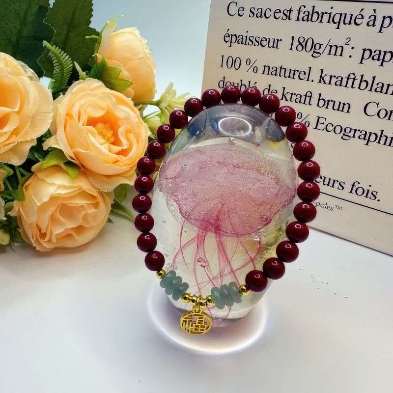 Fortune Lucky Cinnabar Bracelet Zodiac Year - GalaxGrace Bestgift