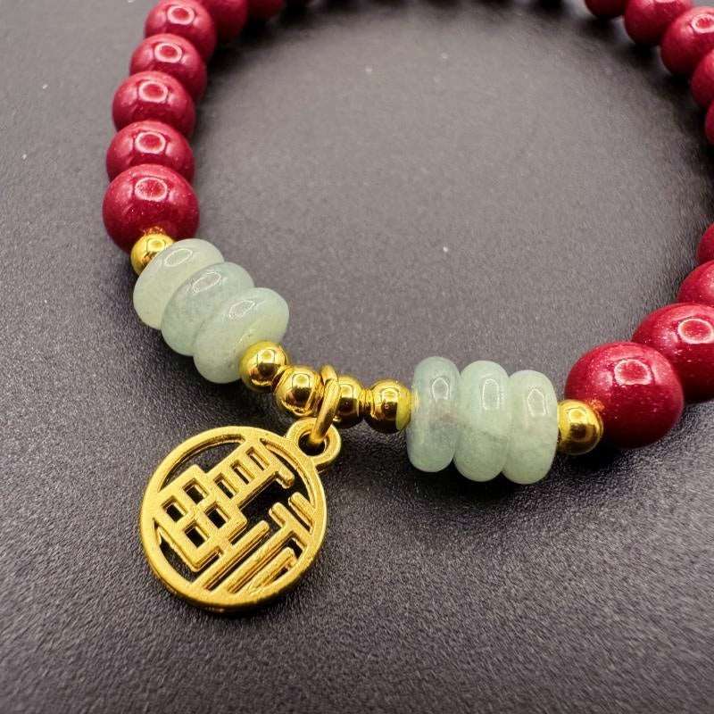 Fortune Lucky Cinnabar Bracelet Zodiac Year - GalaxGrace Bestgift