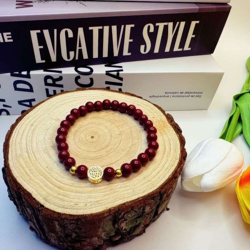 GalaxGraceChinese Ancient Style Fortune Cinnabar Bracelet Bestgift