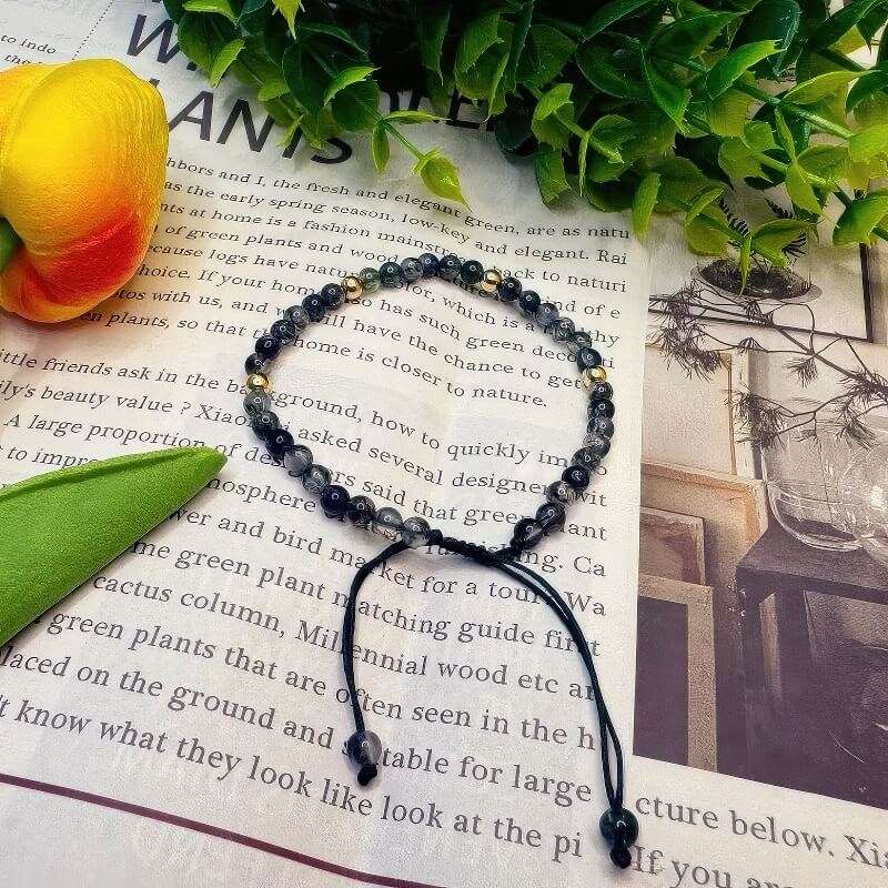 Green Water Grass Agate Bracelet 4mm Extremely Thin - GalaxGrace Bestgift