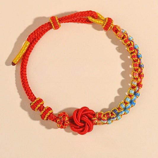 Mandala Peach Blossom Knot Peace and Joy Bracelet - GalaxGrace Bestgift