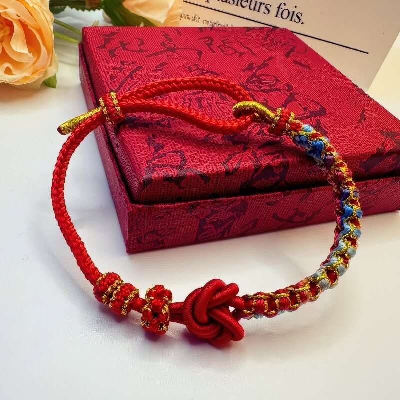 Mandala Peach Blossom Knot Peace and Joy Bracelet - GalaxGrace Bestgift