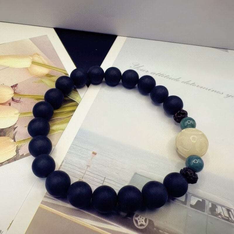 Medicinal Cypress Bodhi Root Buddha Bead Bracelet - GalaxGrace Bestgift