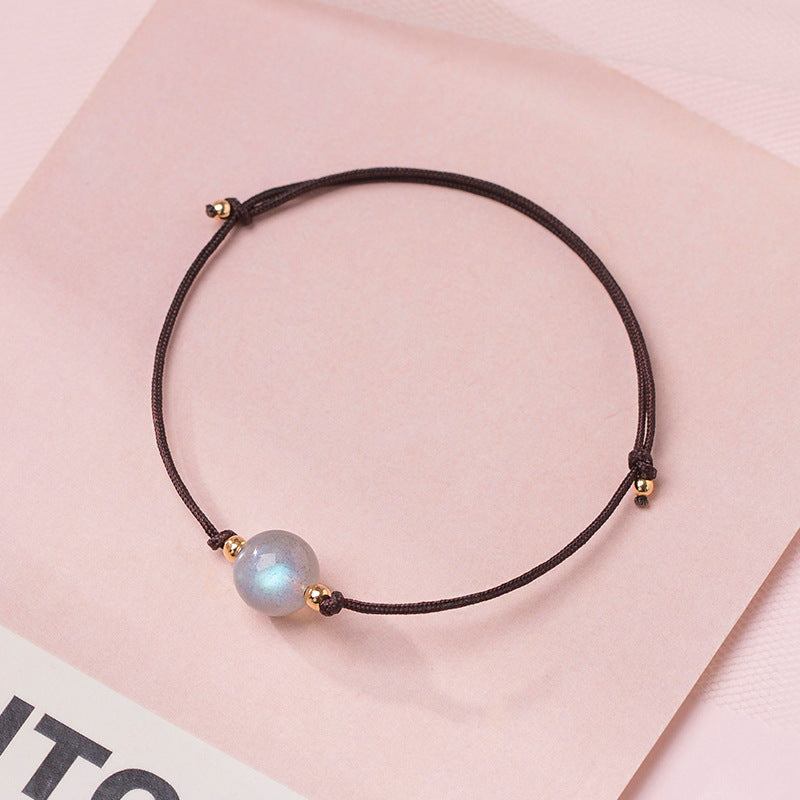 Crystal Bead Simple Lucky Bracelet - GalaxGrace Bestgift