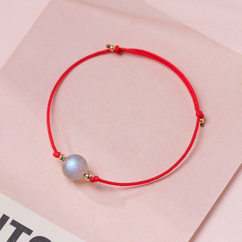 Crystal Bead Simple Lucky Bracelet - GalaxGrace Bestgift