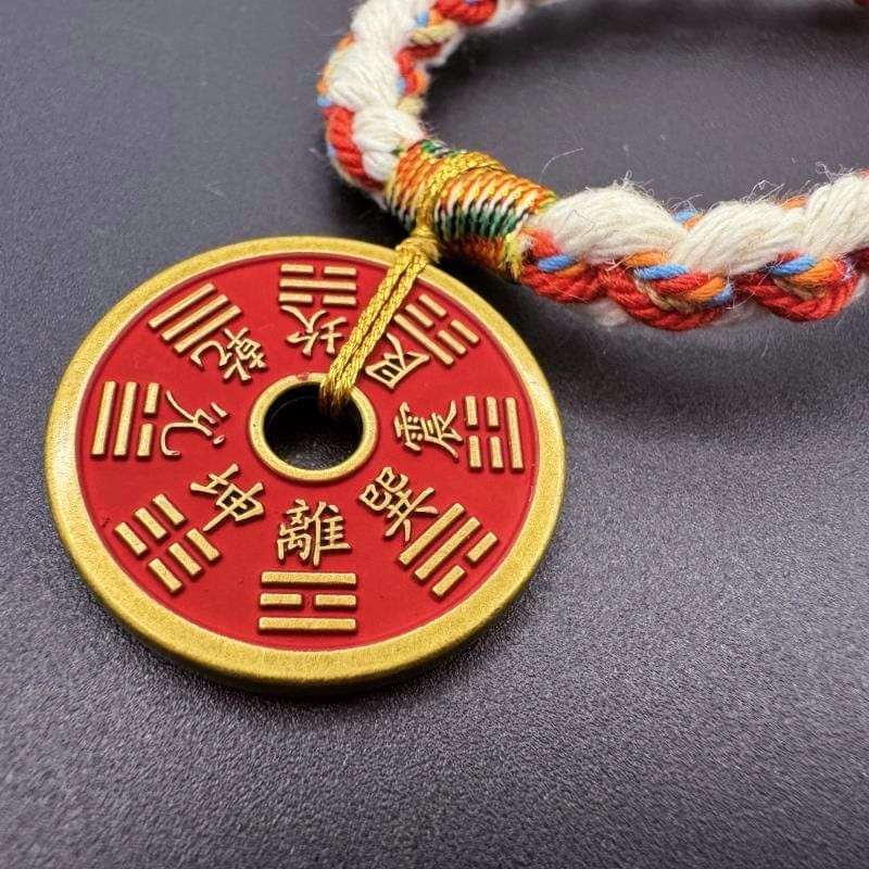 Retro Mountain Ghost Coin Braided Bracelet - GalaxGrace Bestgift