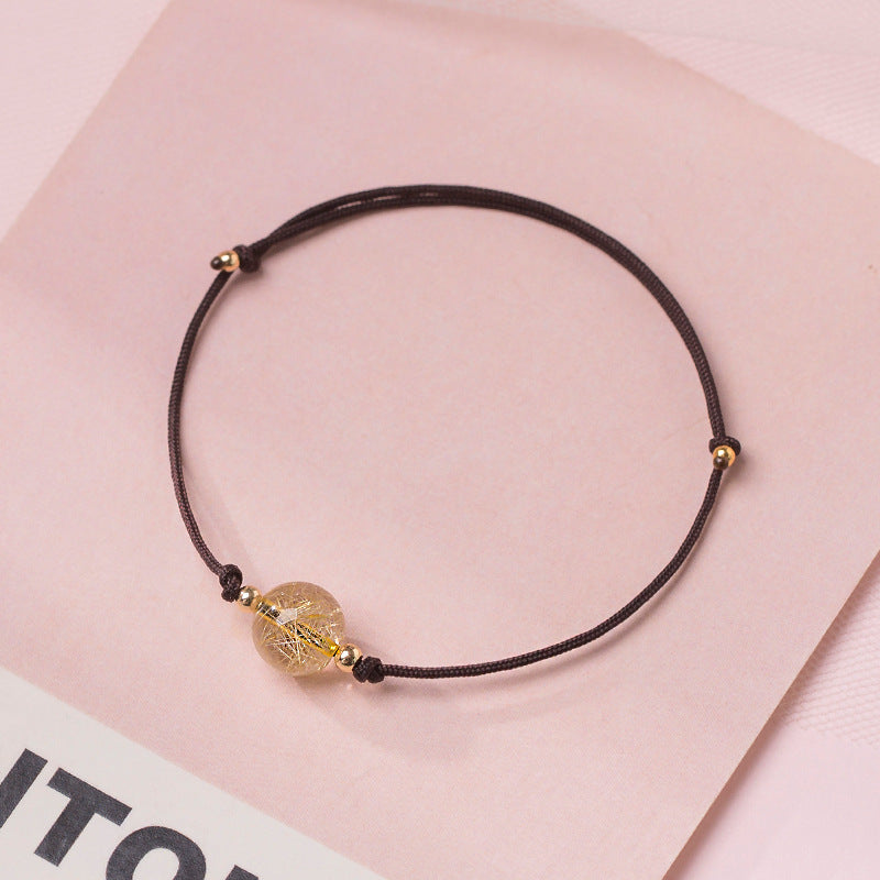 Crystal Bead Simple Lucky Bracelet - GalaxGrace Bestgift