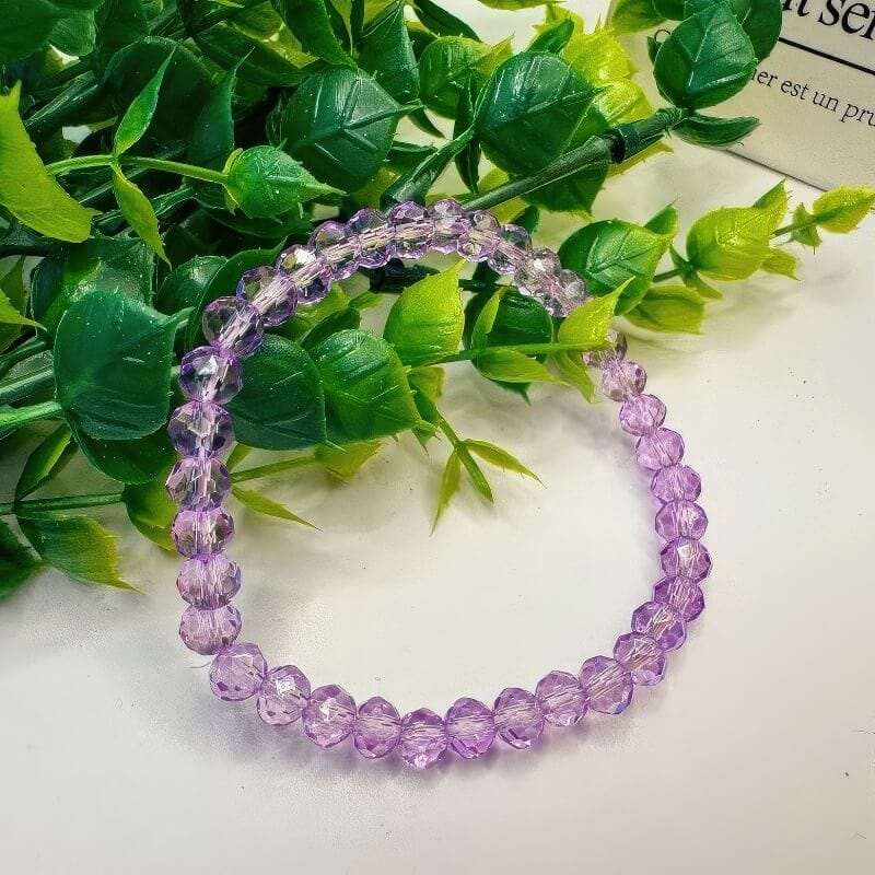Simple Fashionable Purple Beads Bracelet - GalaxGrace Bestgift