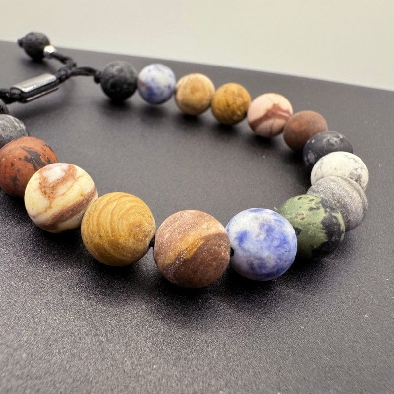 Solar System Eight Planets Stone Bracelet - GalaxGrace Bestgift