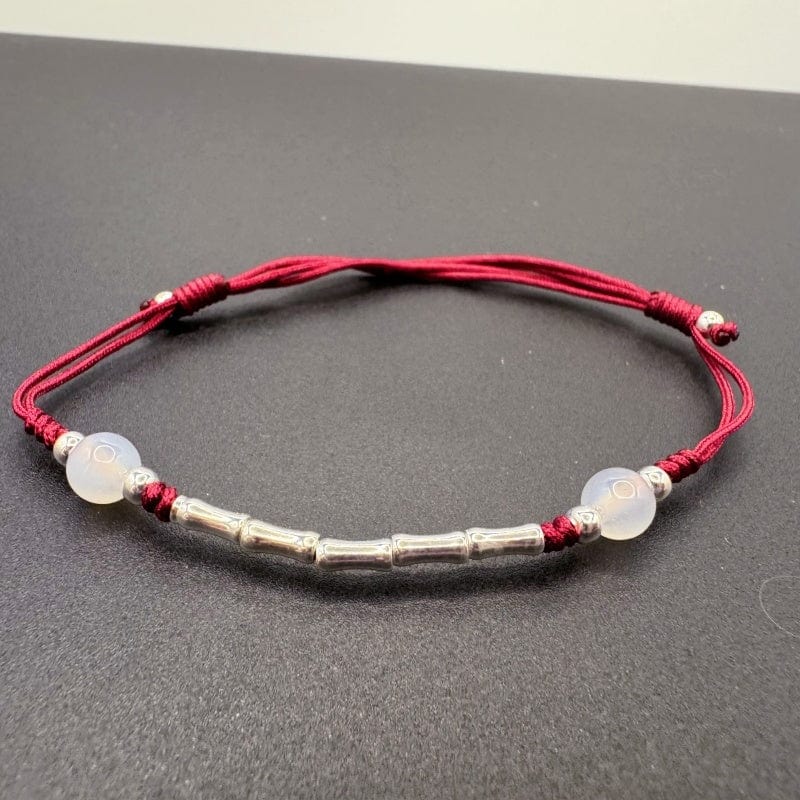 Sterling Silver Bamboo Red String Zodiac Year - GalaxGrace Bestgift