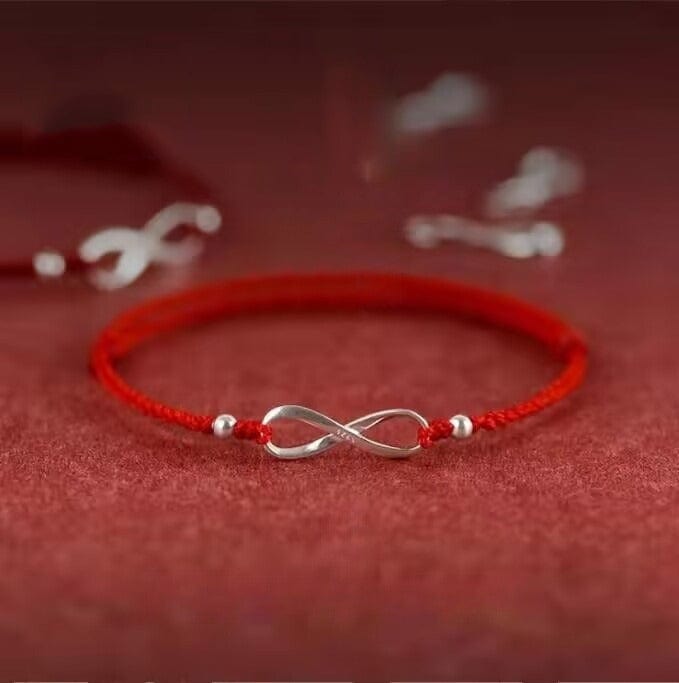 Sterling Silver Good Luck Red String Bracelet - GalaxGrace Bestgift