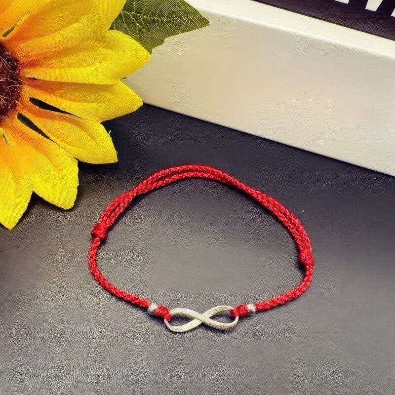 Sterling Silver Good Luck Red String Bracelet - GalaxGrace Bestgift