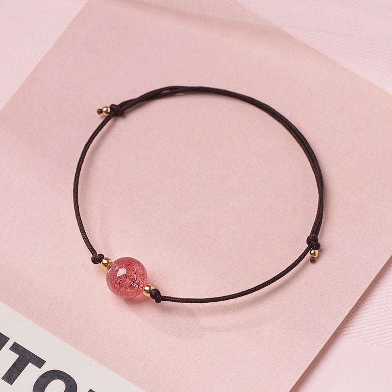Crystal Bead Simple Lucky Bracelet - GalaxGrace Bestgift