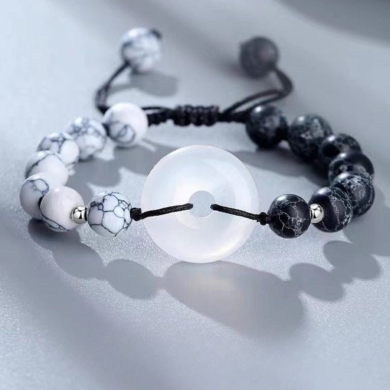 Tai Chi Agate Peace Buckle Bracelet - GalaxGrace Bestgift