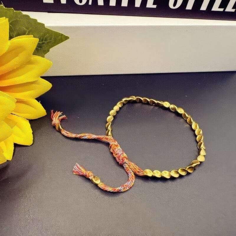 Tibetan Hand-woven Copper Bead Bracelet - GalaxGrace Bestgift