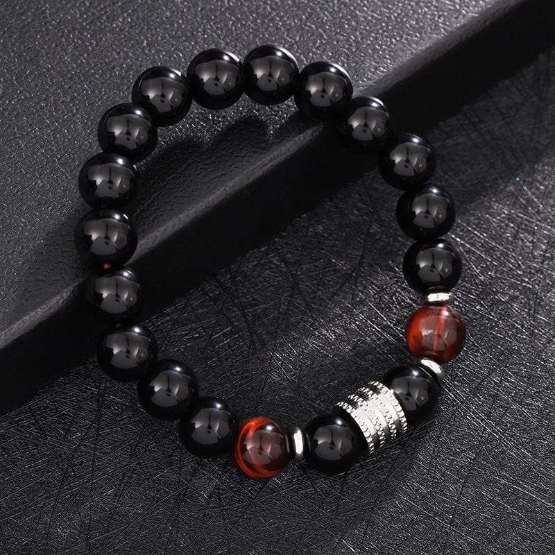 Tiger Eye Obsidian Beaded Bracelet - GalaxGrace Bestgift