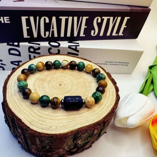 Twelve Zodiac Tiger Eye Beads Bracelet - GalaxGrace Bestgift