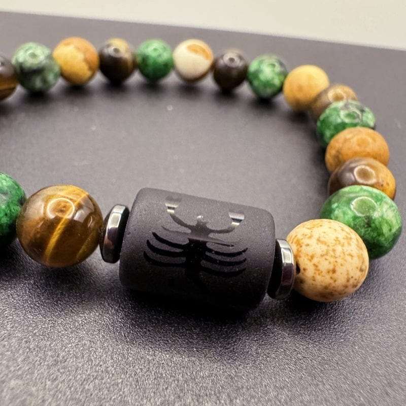 Twelve Zodiac Tiger Eye Beads Bracelet - GalaxGrace Bestgift