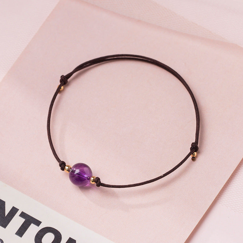 Crystal Bead Simple Lucky Bracelet - GalaxGrace Bestgift
