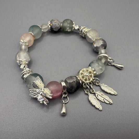 [GIFT ONLY] Ancient Style Octagonal Star Glass Beaded Bracelet - GalaxGrace