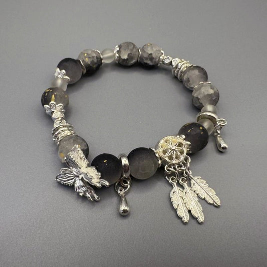 [GIFT ONLY] Ancient Style Octagonal Star Glass Beaded Bracelet - GalaxGrace