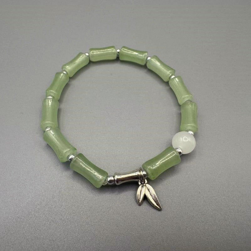 [GIFT ONLY] Bamboo Glass Beaded Bracelet - GalaxGrace