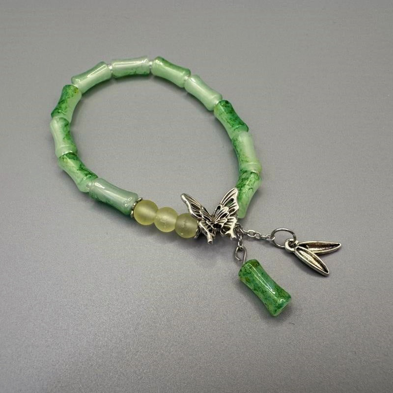 [GIFT ONLY] Bamboo Glass Beaded Bracelet - GalaxGrace