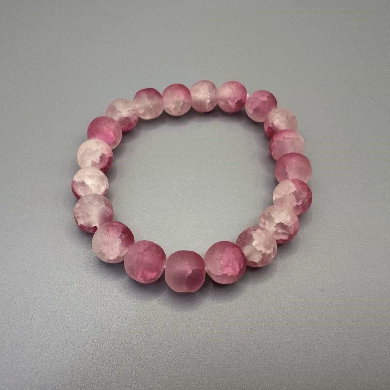 [GIFT ONLY] Frosted Glass Beaded Bracelet - GalaxGrace