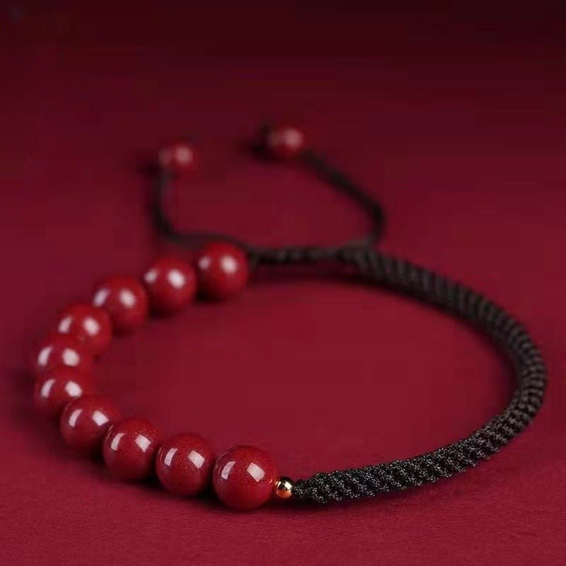 GalaxGraceChinese Cinnabar Black String Bracelet Bestgift