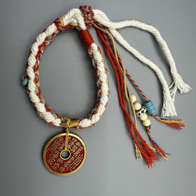 GalaxGrace Retro Mountain Ghost Coin Braided Bracelet Best Gift 4