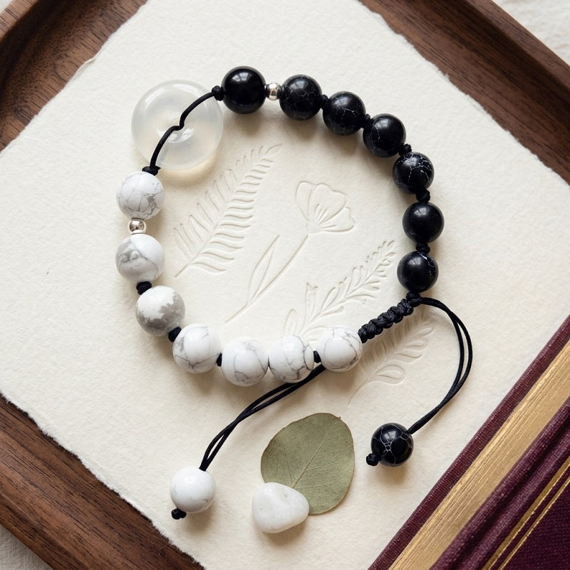 GalaxGrace Agate Tai Chi Safety Buckle Bracelet Best Gift 1