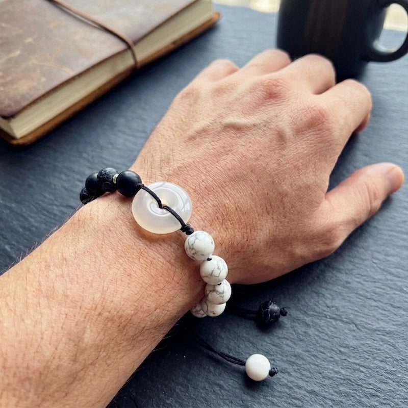 GalaxGrace Agate Tai Chi Safety Buckle Bracelet Best Gift 4