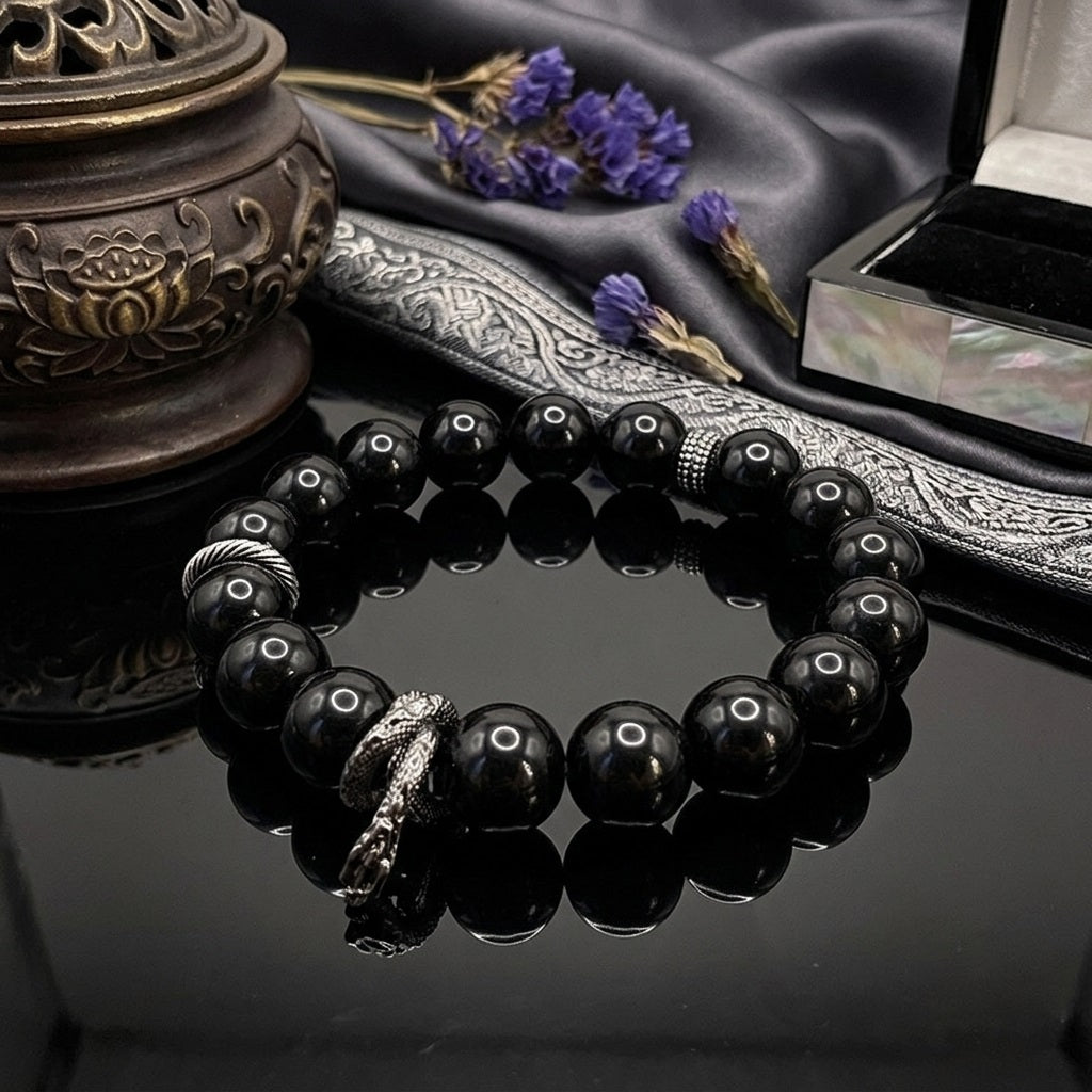 GalaxGrace Chinese Ancient Style Black Bracelet Best Gift