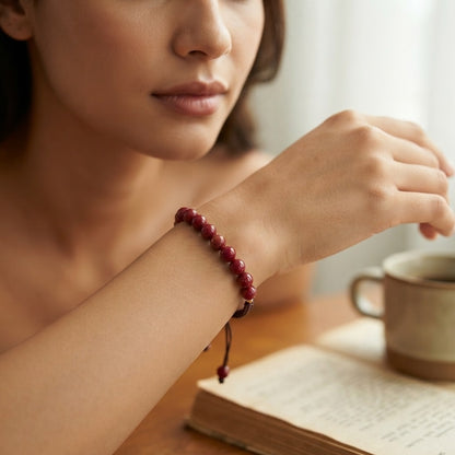 GalaxGrace Chinese Cinnabar Black String Bracelet Best Gift 3