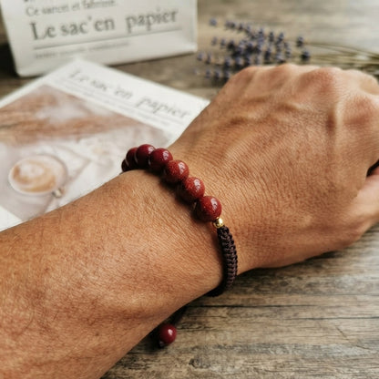 GalaxGrace Chinese Cinnabar Black String Bracelet Best Gift 6