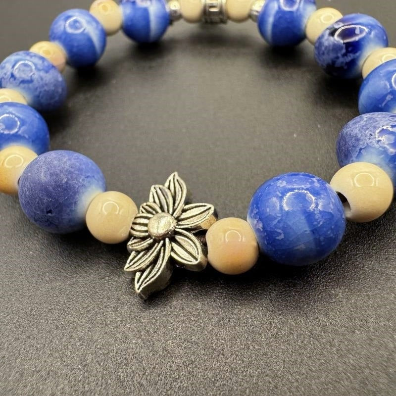 GalaxGrace Chinese Kiln-changed Autumn Farewell Porcelain Bracelet Best Gift 5
