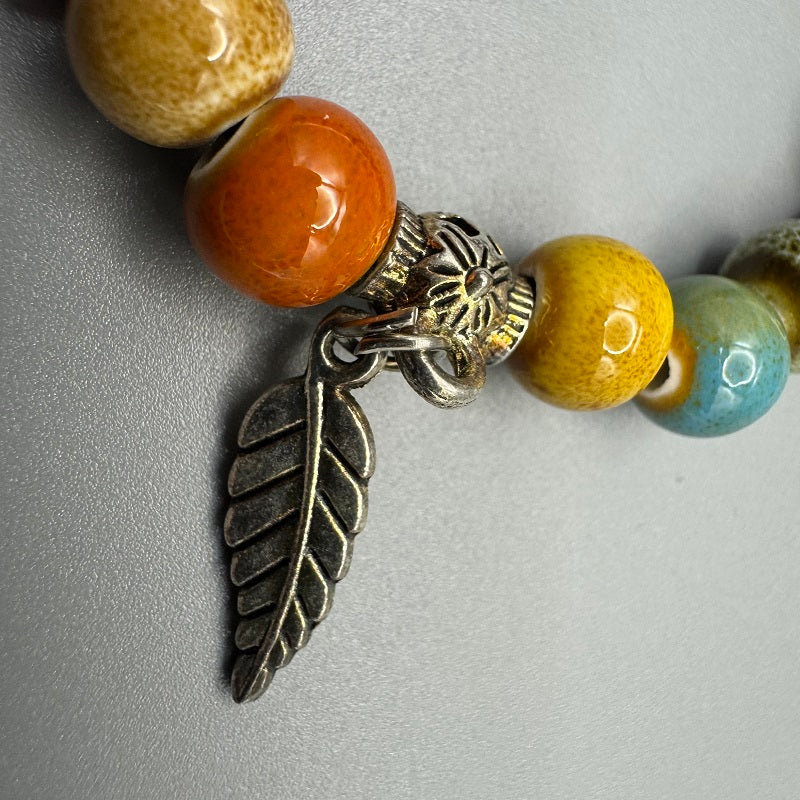 GalaxGrace Colorful Bead Luck and Fortune Porcelain Bracelet Best Gift 7