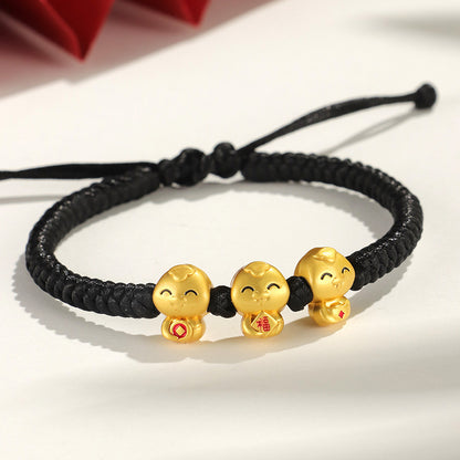 Copper Coin Bless Three Lucky Snake Zodiac Year - GalaxGrace Bestgift