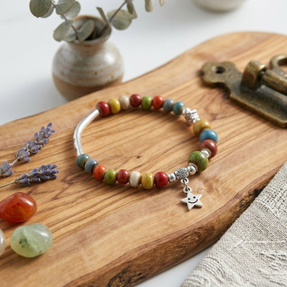 GalaxGrace Ethnic Style Colorful Porcelain Bracelet  Best Gift 2