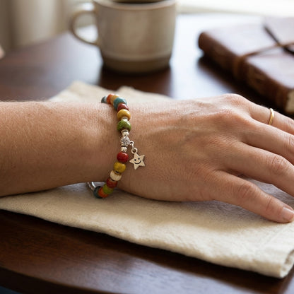 GalaxGrace Ethnic Style Colorful Porcelain Bracelet  Best Gift 4