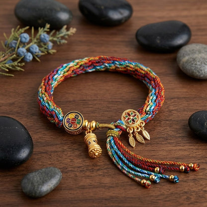 GalaxGrace Ethnic Style Six-Character Mantra Zodiac Buddha Bracelet Best Gift 1